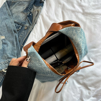 Bequeme Kordelzug-Eimer Tasche