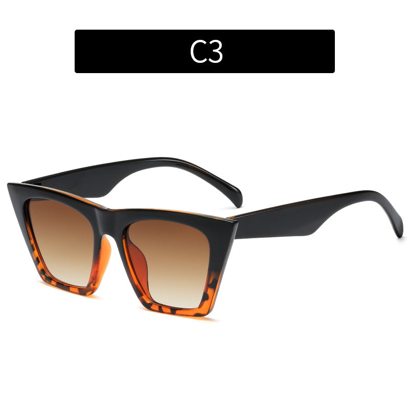 Einzigartige geometrische übergroße Sonnenbrille