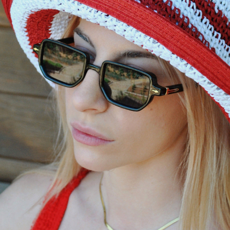 Damen quadratische Sonnenbrille mit elegantem Design und polarisierenden Gläsern Brehn