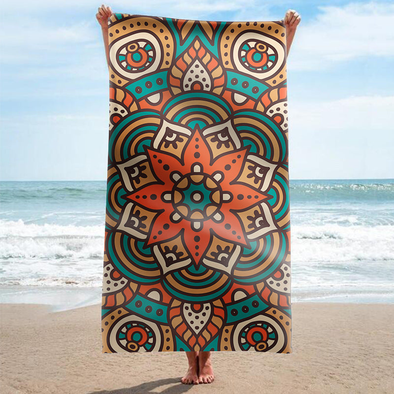 Strandhandtuch mit kunstvollem Mandala-Design Brehn