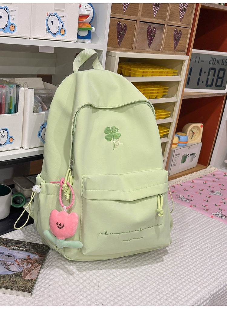 Lässiger bestickter Schulrucksack