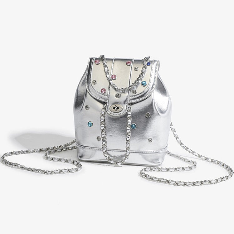 Glamouröse Metallic Zugtasche Brehn