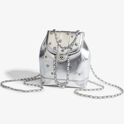 Glamouröse Metallic Zugtasche Brehn