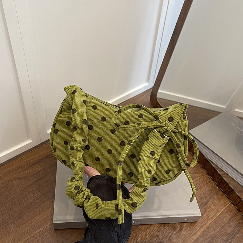 WoVintage Polka Dot Umhängetasche Brehn