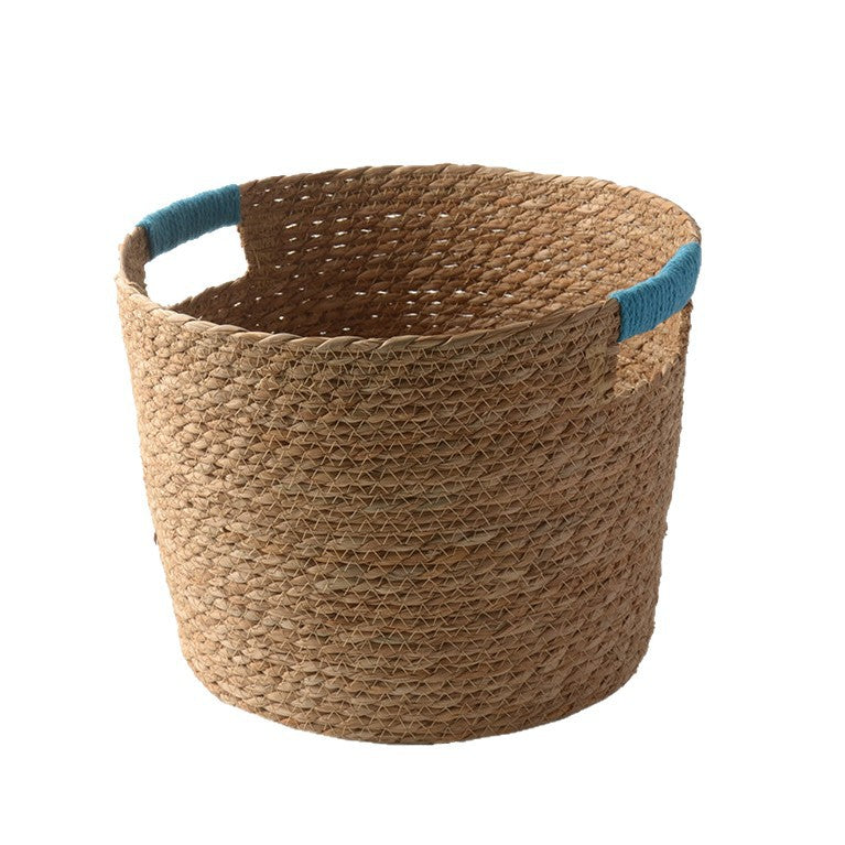 Stylischer Aufbewahrungskorb Aus Geflochtenen Naturfasern Brehn