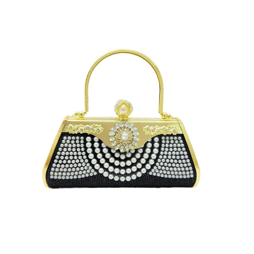 Vintage Perlenverzierte Abendtasche