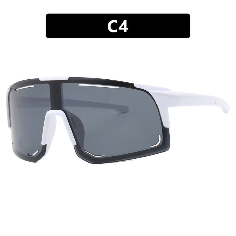 Damen sportliche Sonnenbrille mit integriertem UV-Schutz und großem Sichtfeld Brehn