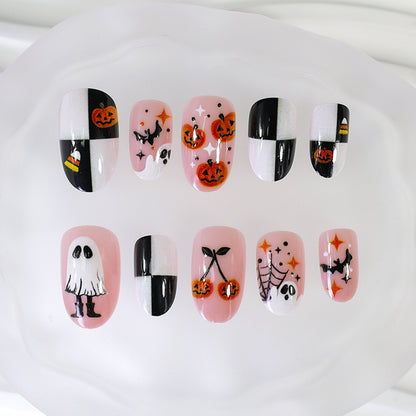 Halloween Kunstnagelset mit gruseligen Motiven Brehn