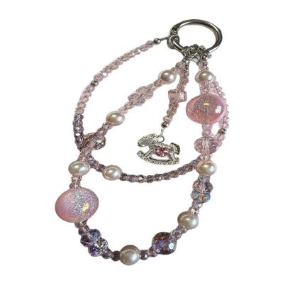 Eleganter Perlen-Schlüsselanhänger Halter Brehn 1790135561
