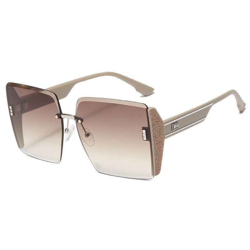 Damen Oversized Sonnenbrille mit stilvollem quadratischem Rahmen Brehn