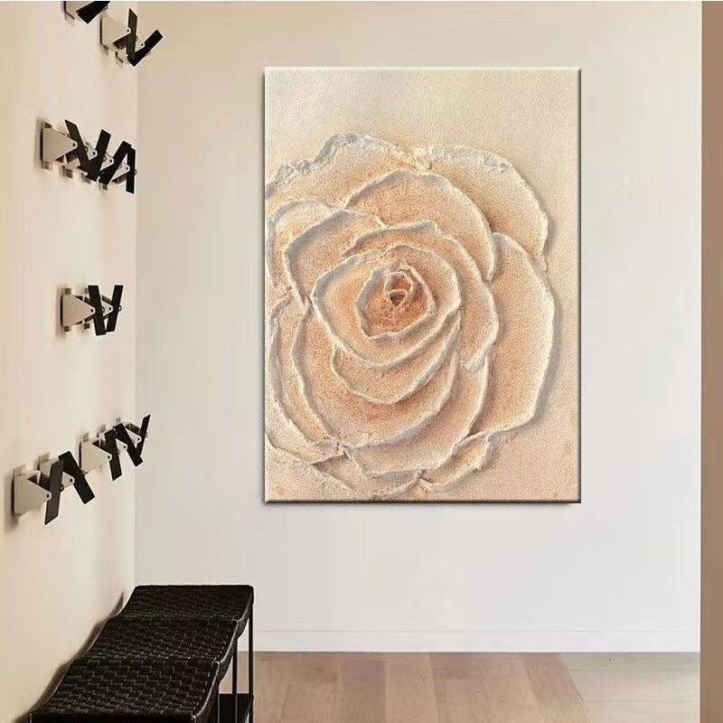 Texturiertes Blumencanvas-Kunstwerk