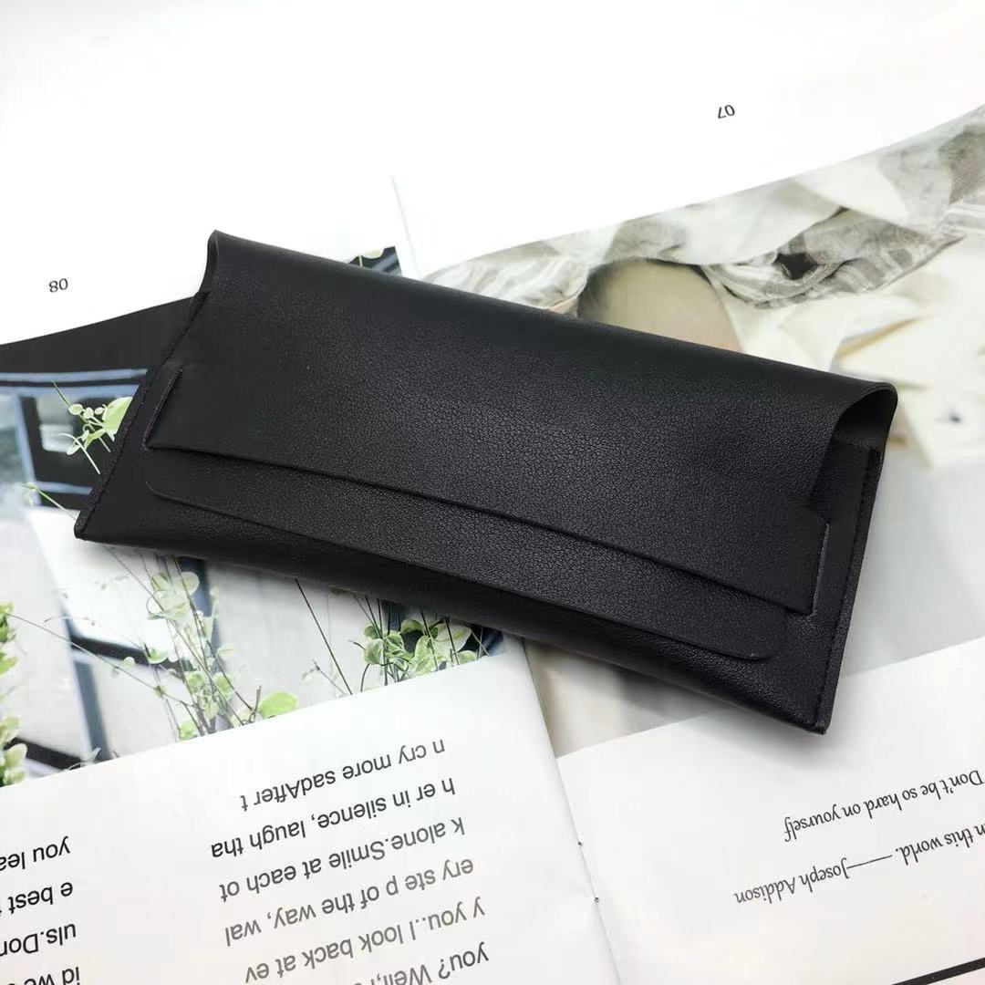 Faltbare synthetische Leder Sonnenbrille Etui Brehn