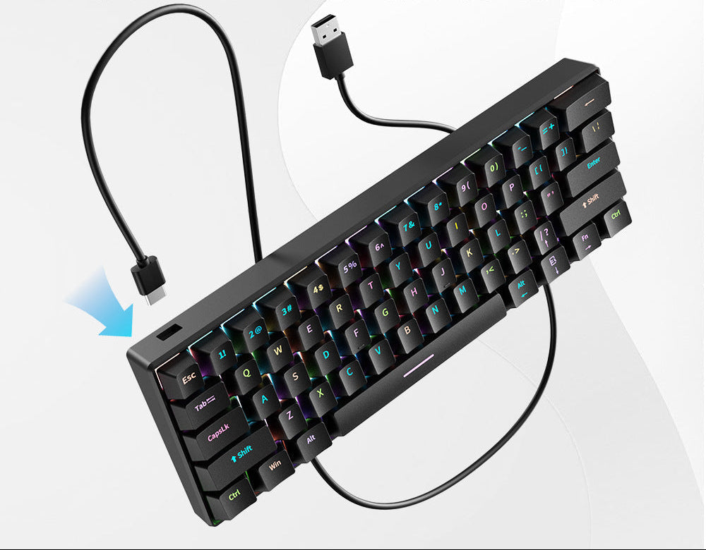 RGB Kompakte Mechanische Tastatur mit Ultra-Reaktionsschnellen Schaltern Brehn