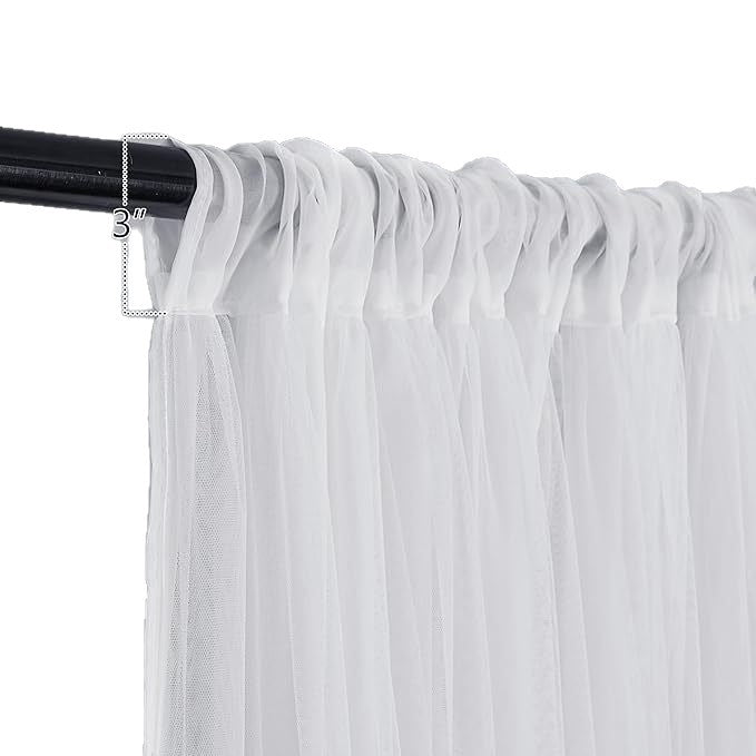 Elegante durchsichtige Vorhangpaneele mit Stangentaschen-Design Brehn