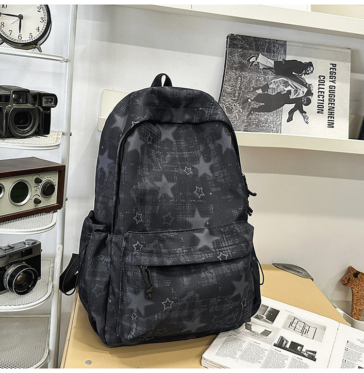 Lässiger gemusterter Schulrucksack