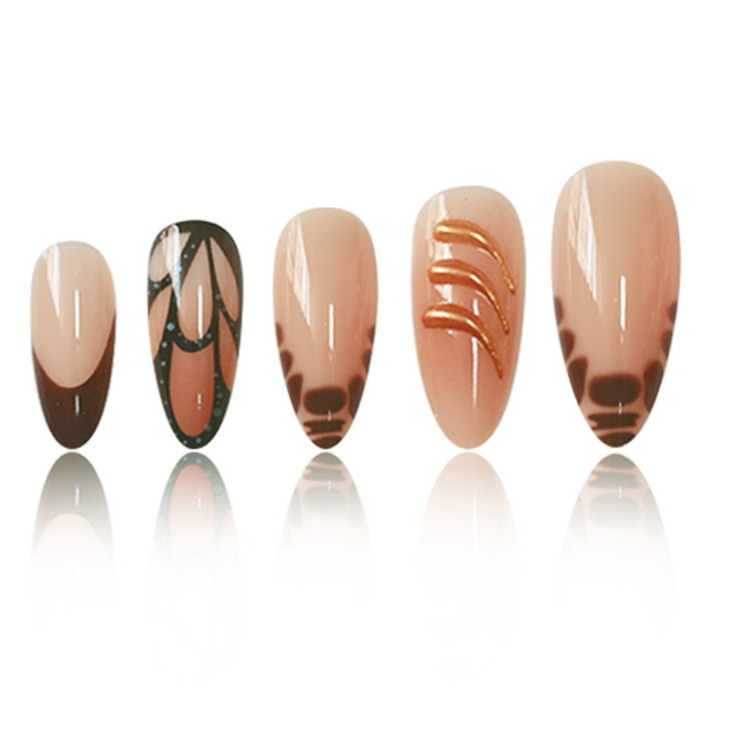 Chic Dekorative Druck-Ne Nail Art Brehn