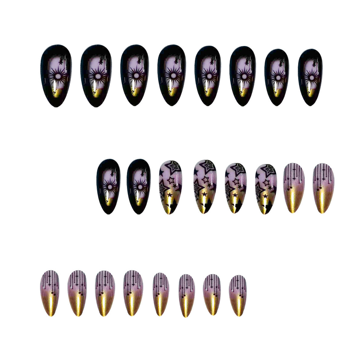 Dekorative Stiletto Nail Art Extensions Brehn