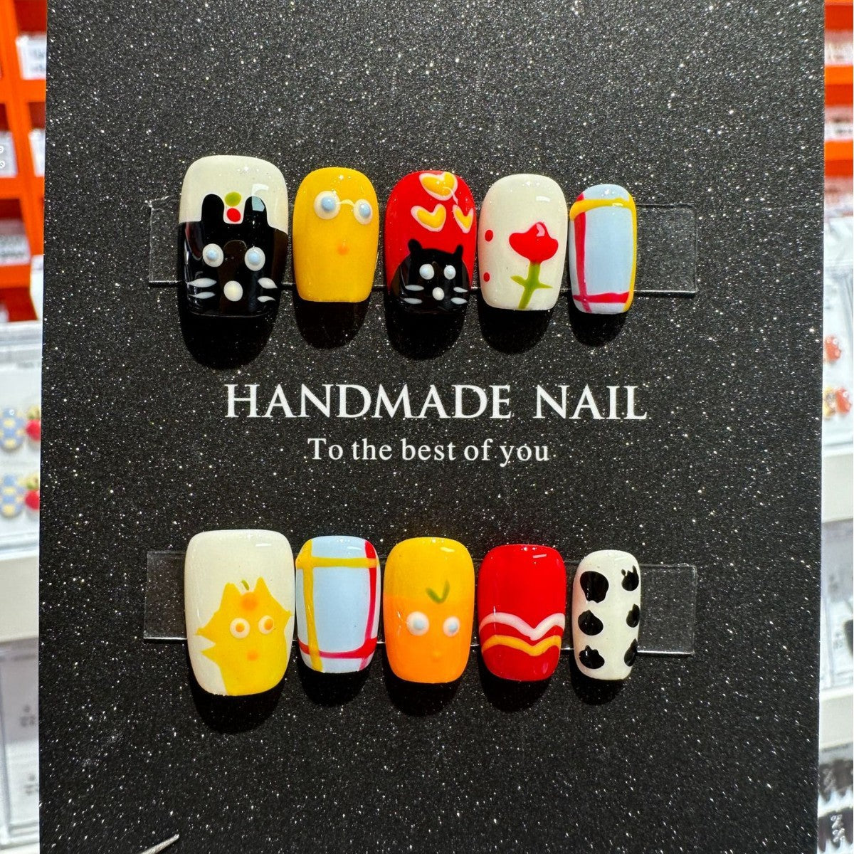Künstlerisch Charakter-Themen Druck-Nagelset
