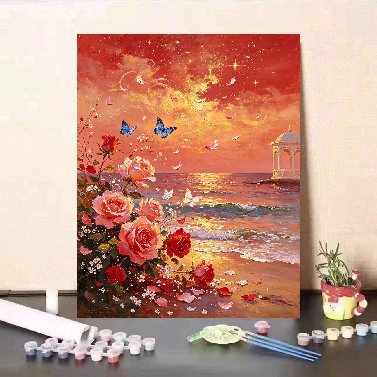 DIY Floral Landscape Malen nach Zahlen Kit Brehn