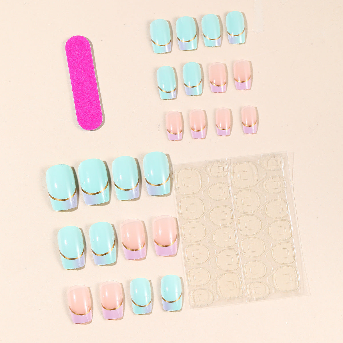 French Tip Acryl Nagelkunst Design Brehn