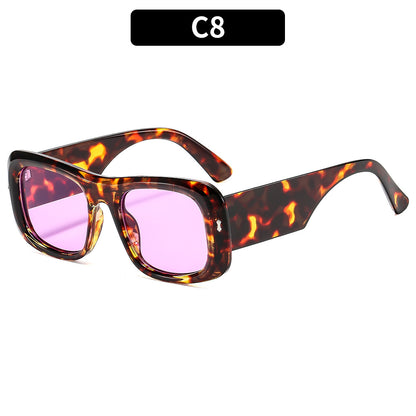 Fette quadratische Rahmen-Sonnenbrille