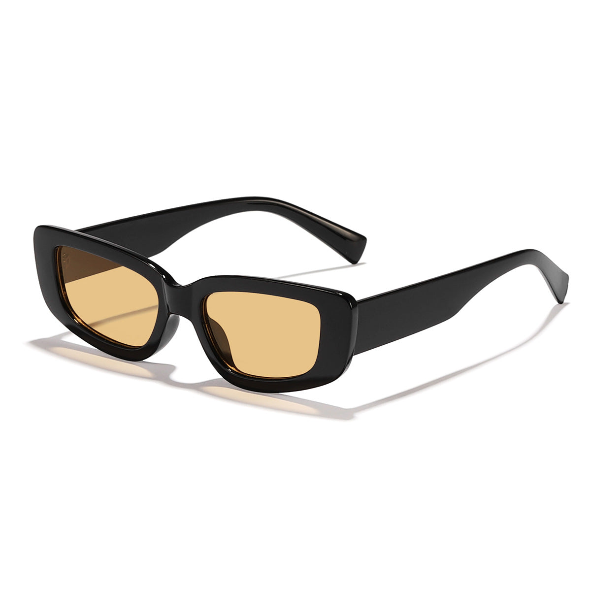 Damen modische Cat-Eye Sonnenbrille mit breitem Kunststoffrahmen und UV-Schutz Brehn