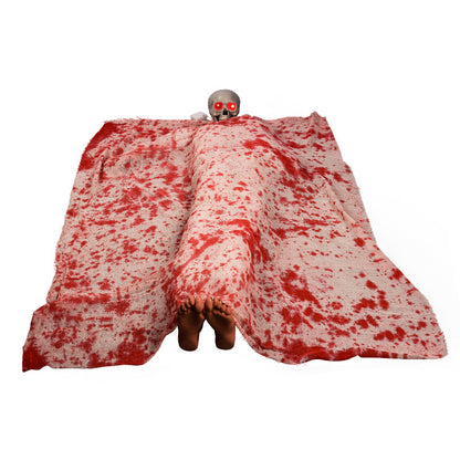 Spooky blutverschmierter Leichensack Dekoration Brehn