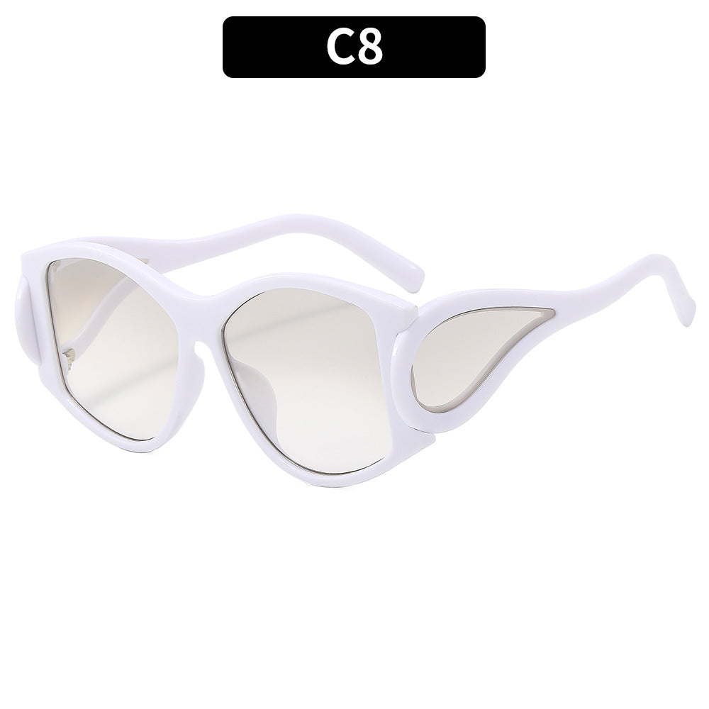 Fashion-Forward Geometric Shield Sonnenbrille