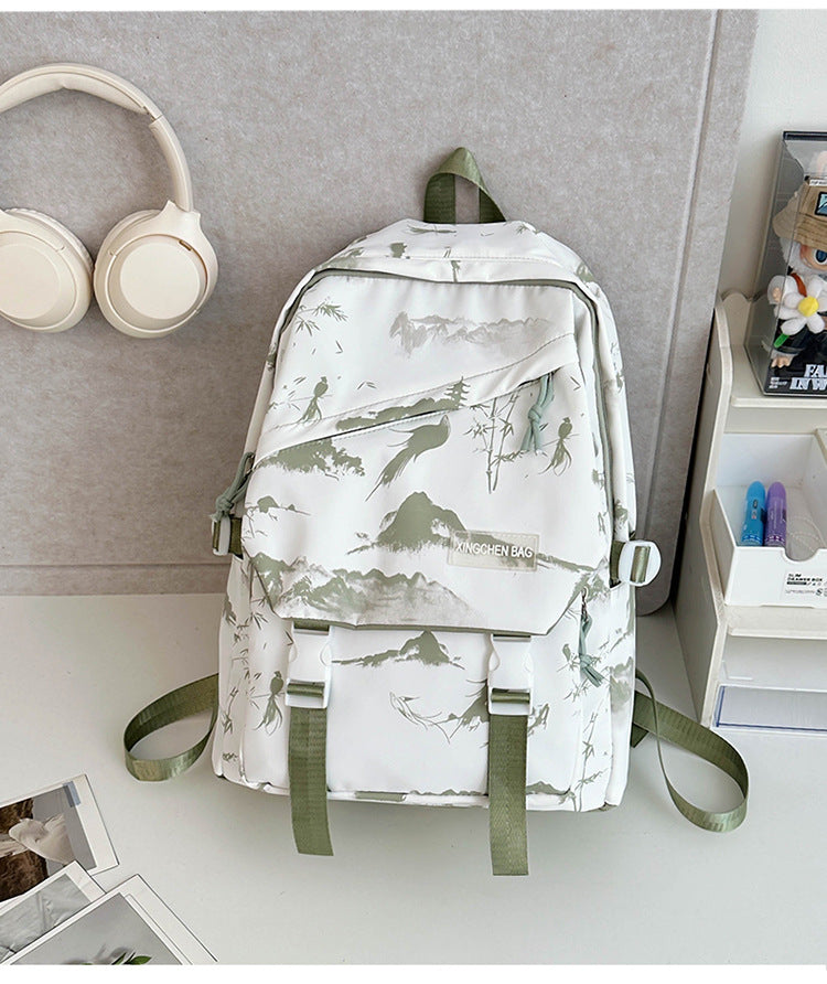 Künstlerischer Landschaftsdruck Schul-Rucksack
