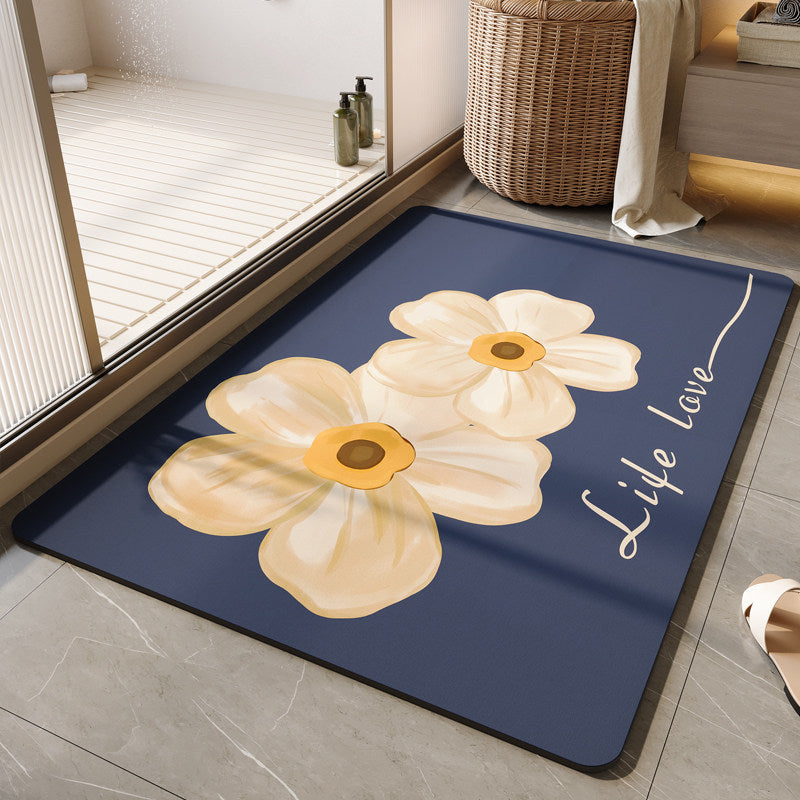 Dekorative florale Badematte Brehn