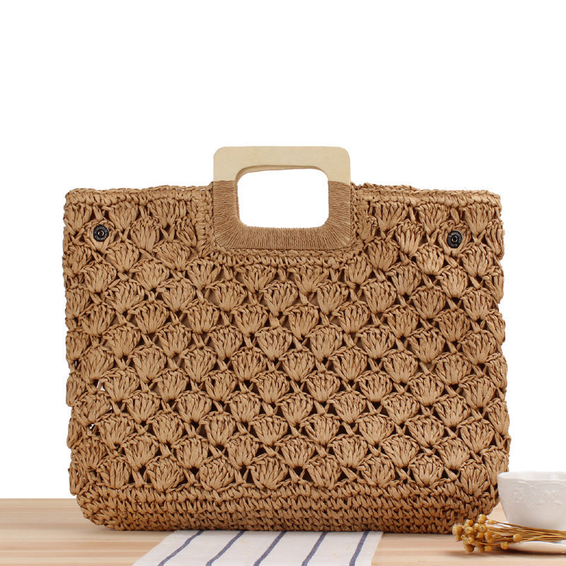 Handtasche Aus Hochwertigem Geflochtenem Material Brehn