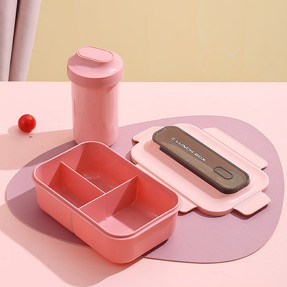Vielseitige Auslaufsichere Bento Lunchbox mit Eingebautem Besteckset