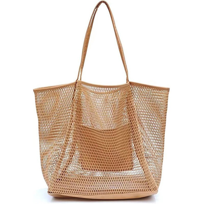 Geräumige Netz-Strandtasche Brehn