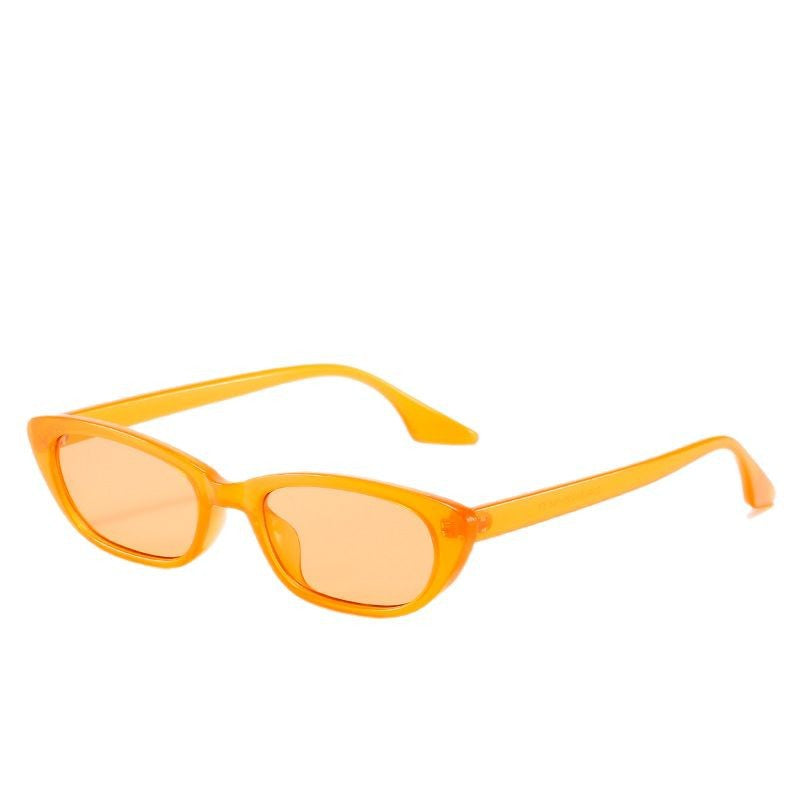 Damen moderne Sonnenbrille im angesagten Cat-Eye-Stil mit transparentem Rahmen Brehn
