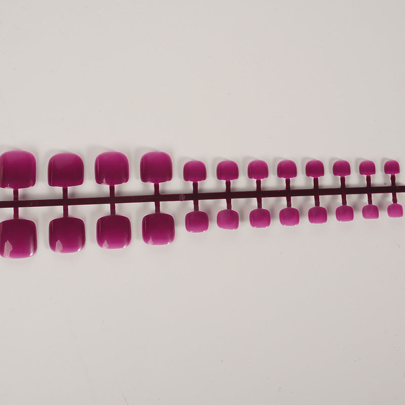 Glänzende Ombre Press-On Zehennägel Brehn