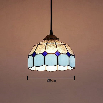 Verstellbare Vintage-Glas-Hängeleuchte