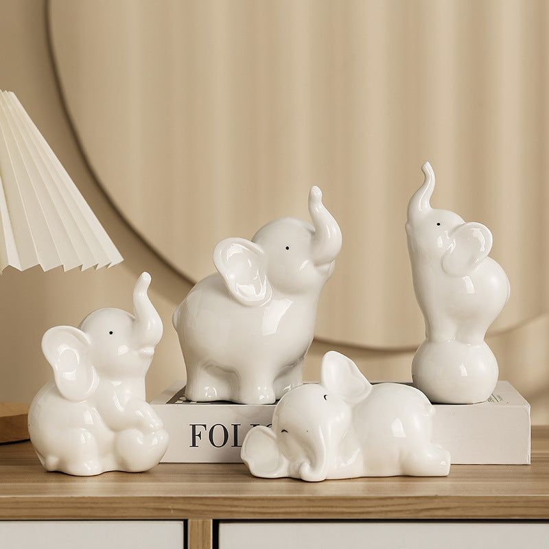 Verspielte und elegante Elefanten-Dekorationsfigur Brehn