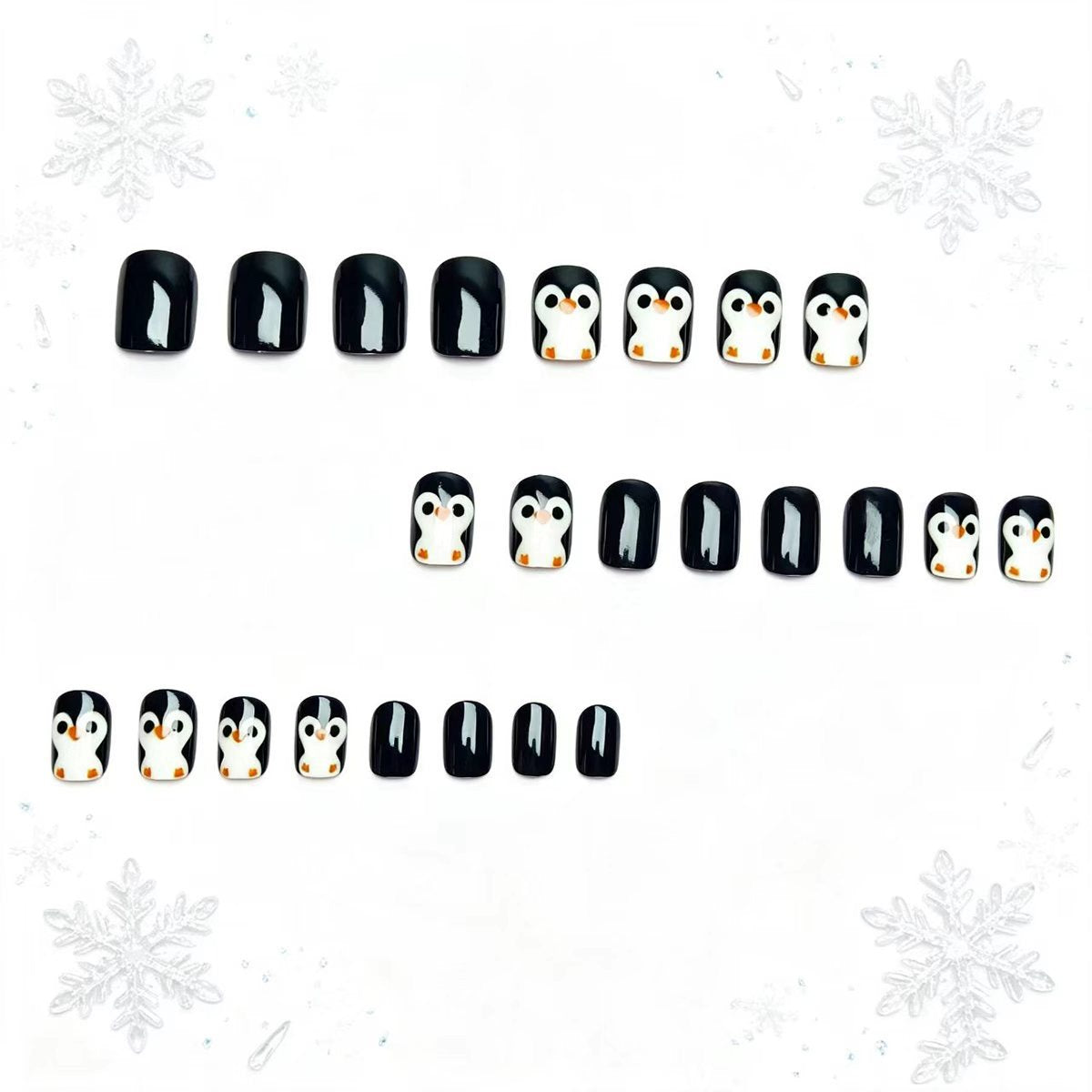 Kunstnägel Im Winterlichen Pinguin-Design Brehn