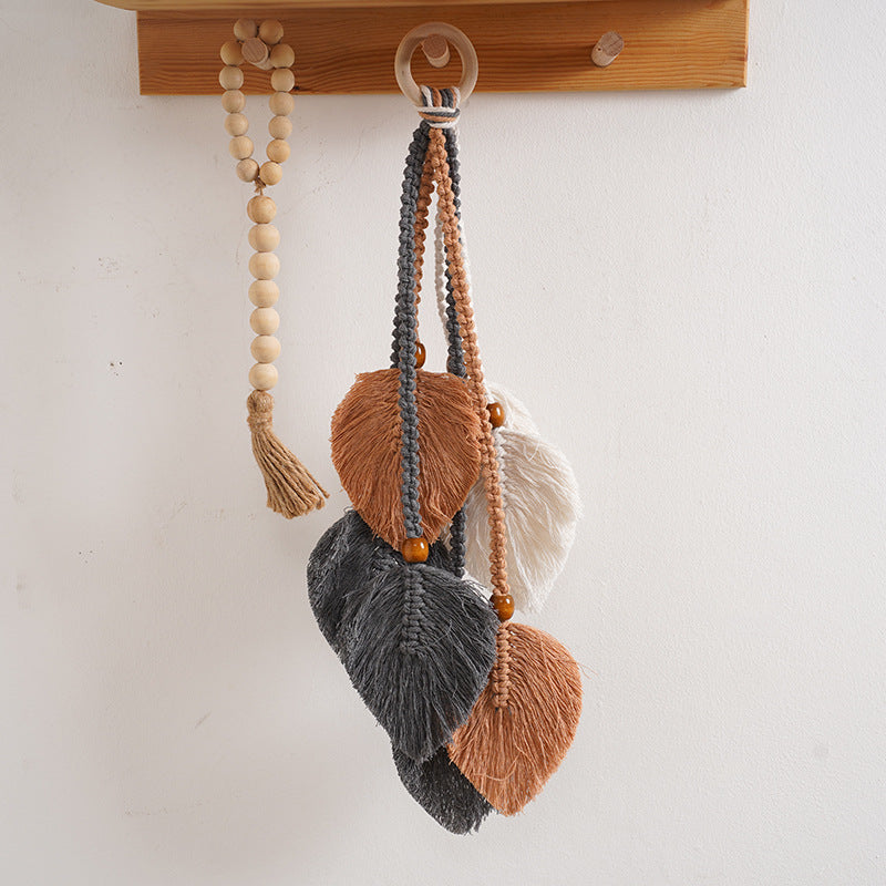 Macrame Blatt Wandbehang Dekor Brehn