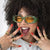Damen trendige Sonnenbrille im auffälligen Retro-Design Brehn