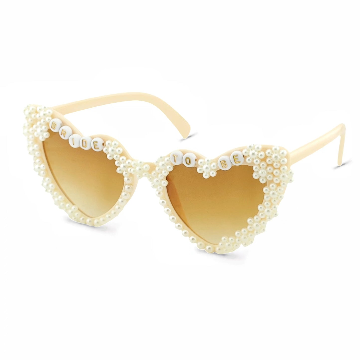 Herzförmige Brautsch Sonnenbrille mit Perlenakzenten Brehn