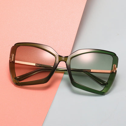 Luxuriöse Übergroße Schild Sonnenbrille Brehn