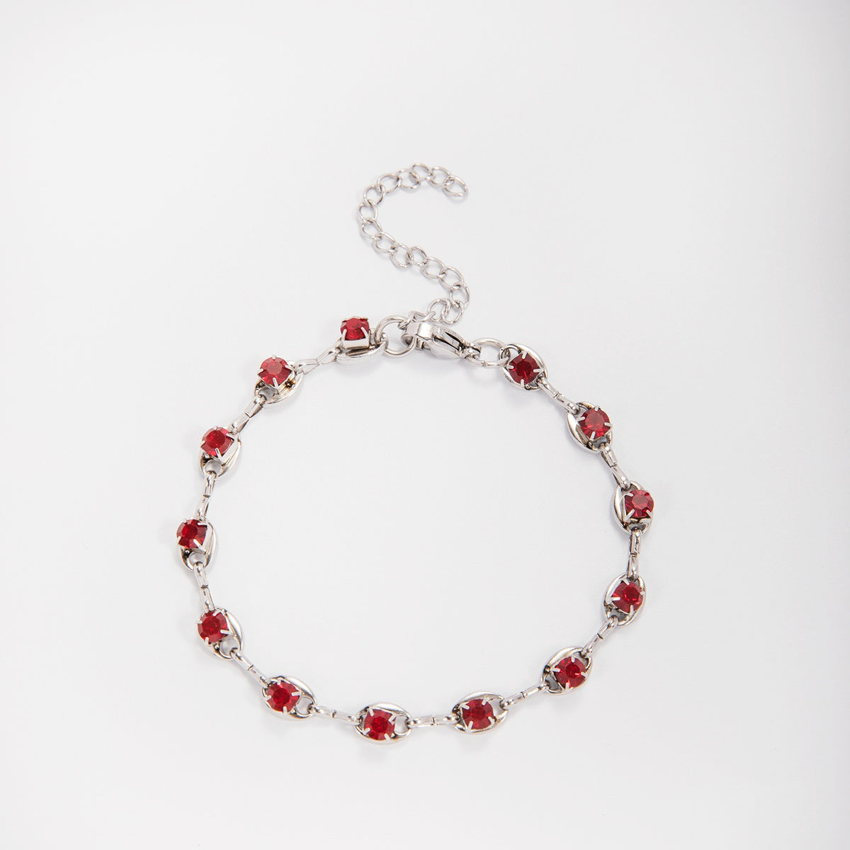 Eleganter Edelstein Akzent Link Armband Brehn