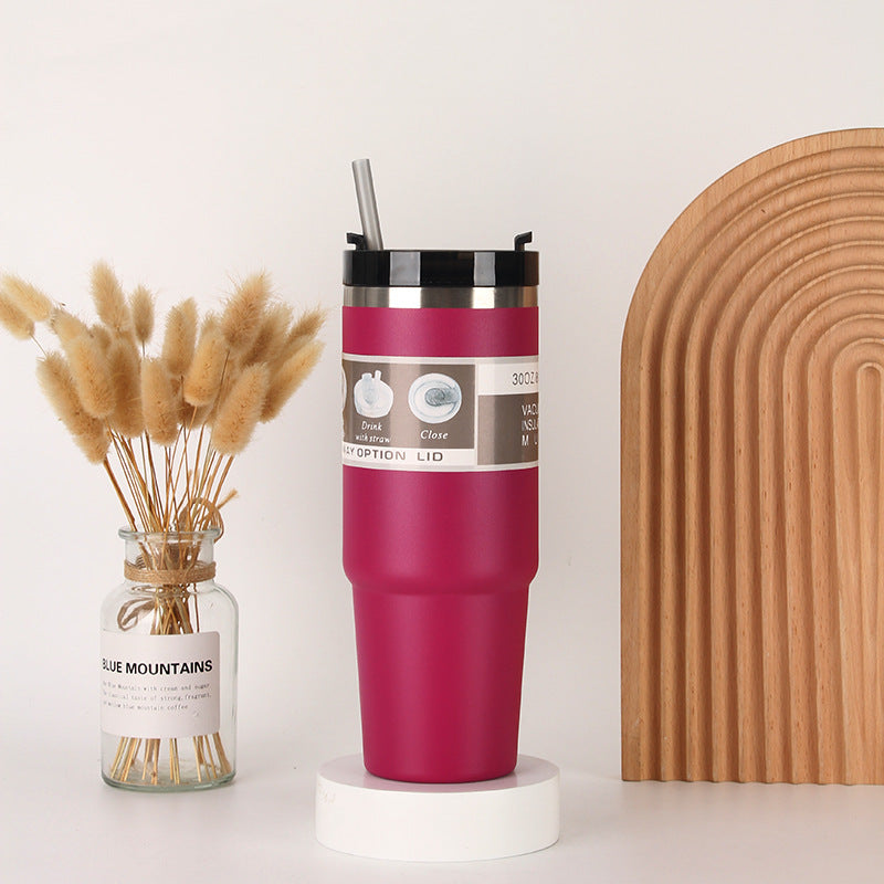 Unisex Isolierter Trinkbecher mit integriertem Strohhalm Brehn