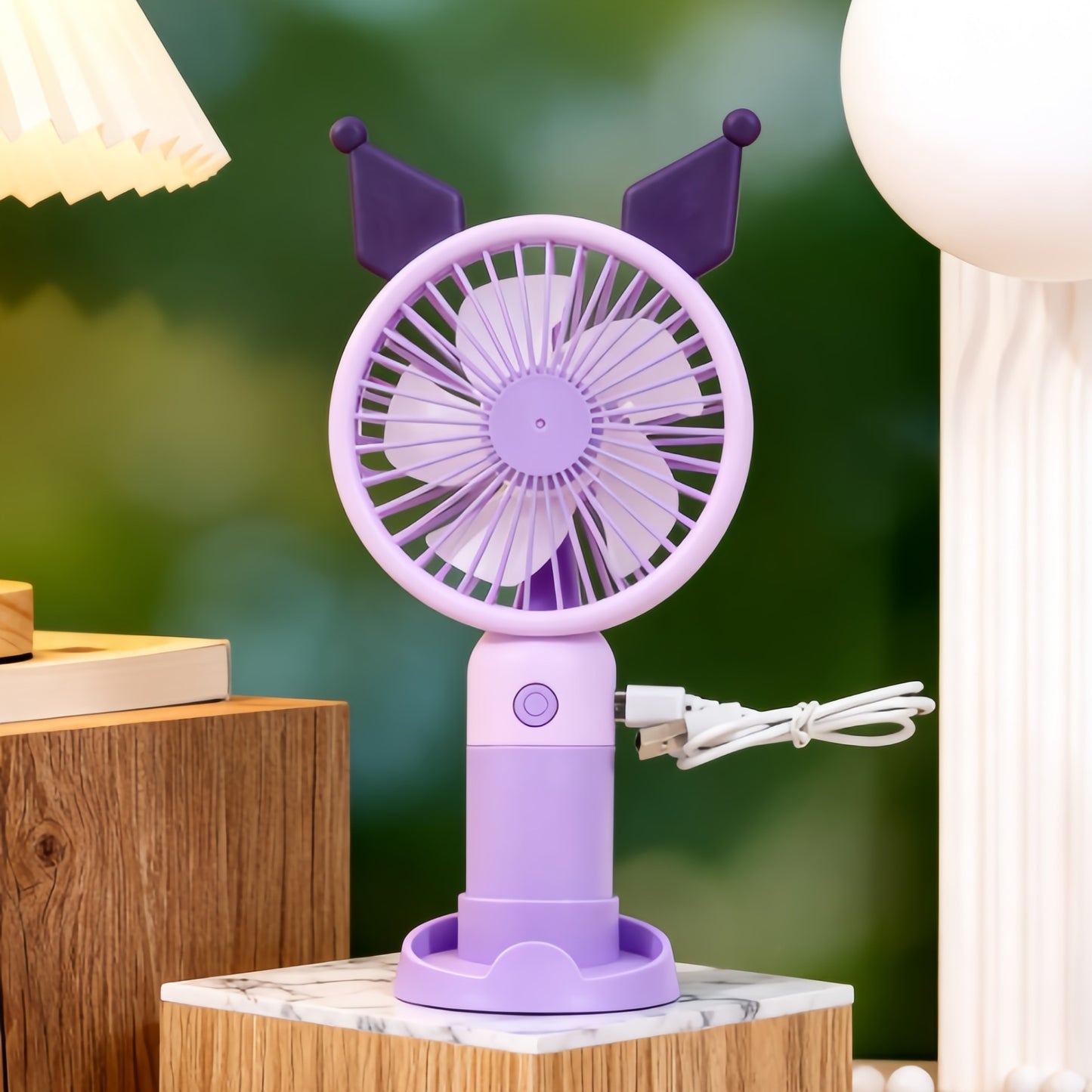 Damen tragbarer Handventilator mit süßem Hasenmotiv Brehn