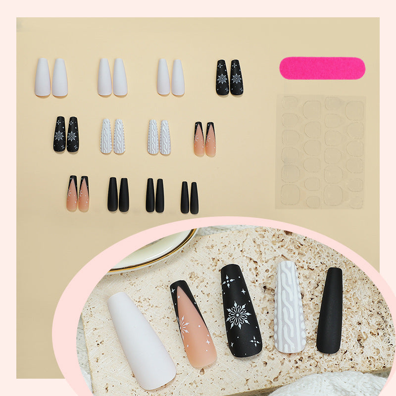 Künstlerisches Press-On Nageldesign Set Brehn