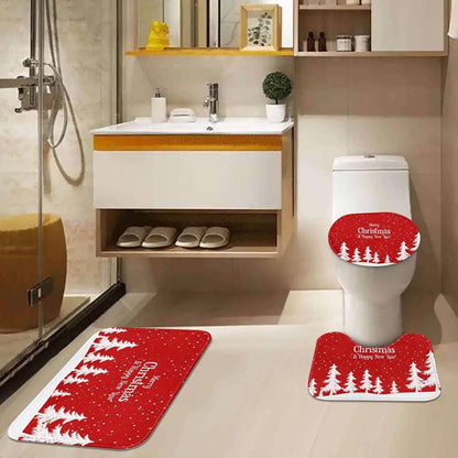 Weihnachts-Themen Badezimmermatte Set