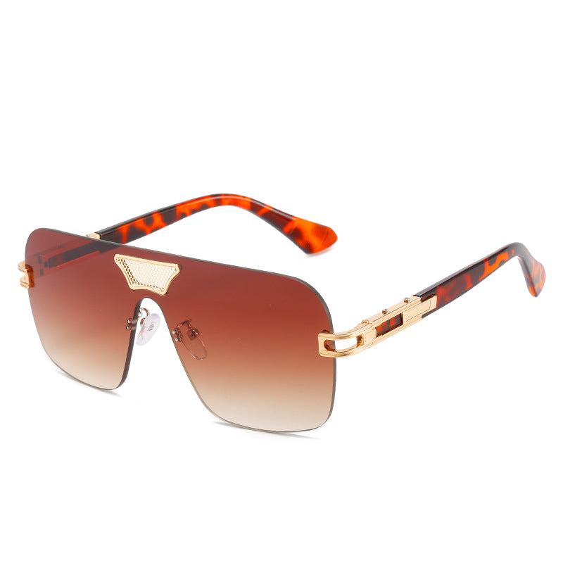 Damen modische Oversized-Sonnenbrille mit speziellem Rahmen und UV-Schutz Brehn