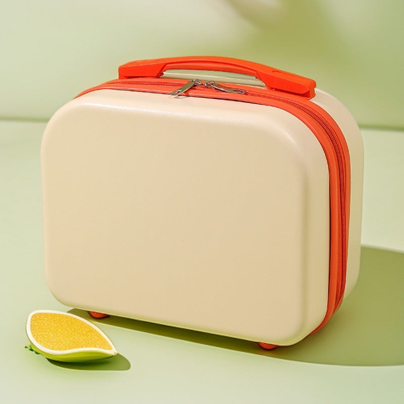 Hartschalen-Reise-Beauty-Case mit geformtem Griff und doppelt zip-verschluss Brehn