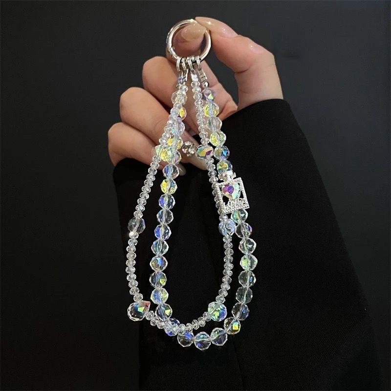 Eleganter Perlen Charm Schlüsselhalter Brehn